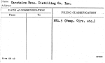 Carstairs Bros. Distilling Co. Inc.