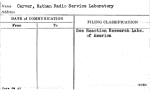 Carver, Nathan Radio Service Laboratory