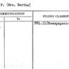 Case, F. (Mrs. Bertha)