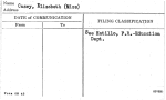 Casey, Elizabeth (Miss)