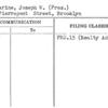 Catharine, Joseph W. (Pres.)