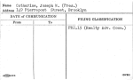 Catharine, Joseph W. (Pres.)