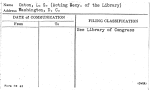 Caton, L.G. (Acting Secy. of the Library)