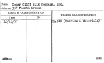 Cedar Cliff Silk Company, Inc.