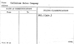 Cellulose Sales Company