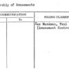 Censorship of Amusements