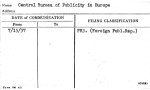 Central Bureau of Publicity in Europe