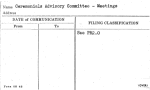 Ceremonials Advisory Committee - Meetings