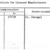 Certificate for Licensed Manufacturers
