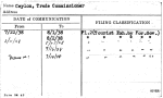 Ceylon, Trade Commissioner