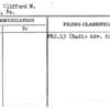 Chafey, Clifford M.