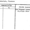 Chamberlain, Clarence