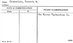 Chamberlain, Frederic W.