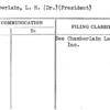 Chamberlain, L.H. (Dr.) (President)