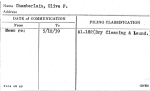 Chamberlain, Olive F.