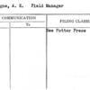 Champagne, A.E. Field Manager