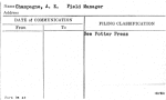Champagne, A.E. Field Manager