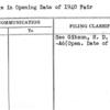 Change in Opening Date of 1940 Fair