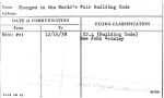 Changes in the World's Fair Building Code