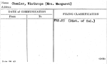 Chanler, Winthrope (Mrs. Margaret)