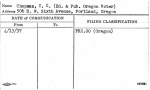 Chapman, C.C. (Ed. & Pub. Oregon Voter)