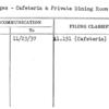 Charges - Cafeteria & Private Dining Room
