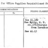 Charges for Office Supplies Requisitioned from Inventory