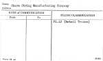 Charm String Manufacturing Company