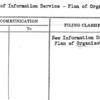 Chart of Information Service - Plan of Organization