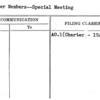 Charter Members--Special Meeting