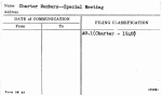 Charter Members--Special Meeting