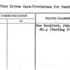 Chauffeur Driven Cars-Provisions for Parking