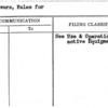 Chauffeurs, Rules for