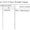 Chicago Aurora & Elgin Railroad Company