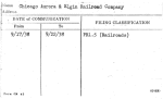 Chicago Aurora & Elgin Railroad Company