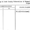 Chicago & Cook County Federation of Women's Organizations.