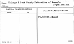 Chicago & Cook County Federation of Women's Organizations.