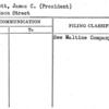 Chilcott, James C. (President)
