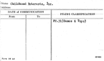 Childhood Interests, Inc.