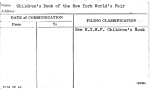 Children's Book of the New York World's Fair