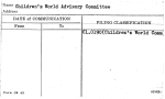 Children's World Advisory Committee