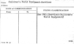 Children's World Equipment-Services