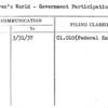 Children's World - Government Participation in