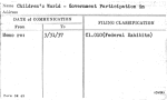 Children's World - Government Participation in