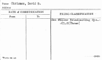 Chrisman, David D.