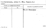 Christensen, Arthur G. (Mrs. Roberta H.)