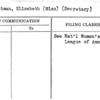 Christman, Elisabeth (Miss) (Secretary)