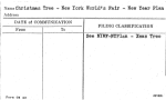 Christmas Tree - New York World's Fair - New Year Plan
