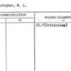 Christopher, W.L.