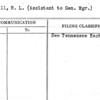 Churchill, R.L. (Assistant to Gen. Mgr.)